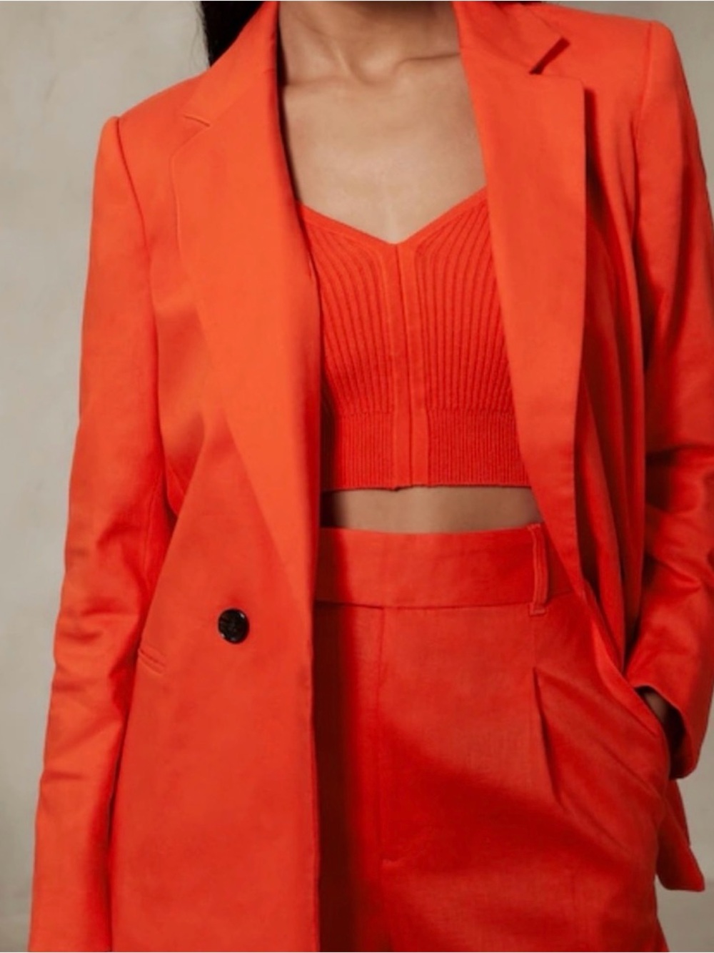 Banana Republic Women’s Orange Tailored Blazer - Brand